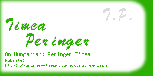 timea peringer business card